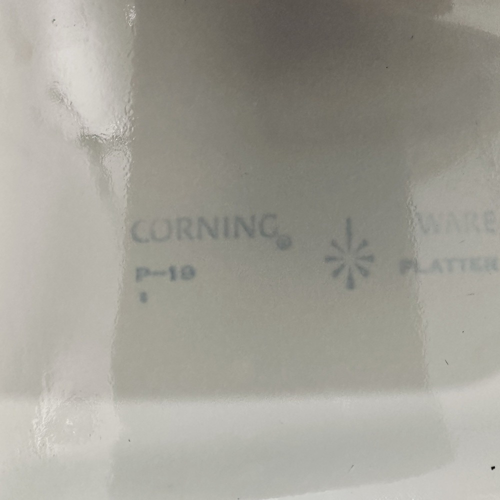 Corning‎ Ware Blue Cornflower P-19 Bakeware Roasting Platter 16x10x2" - Picture 2 of 4